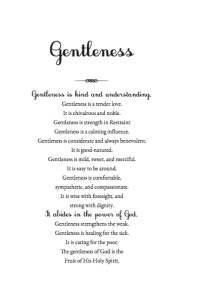 Replace Pride with Gentleness
