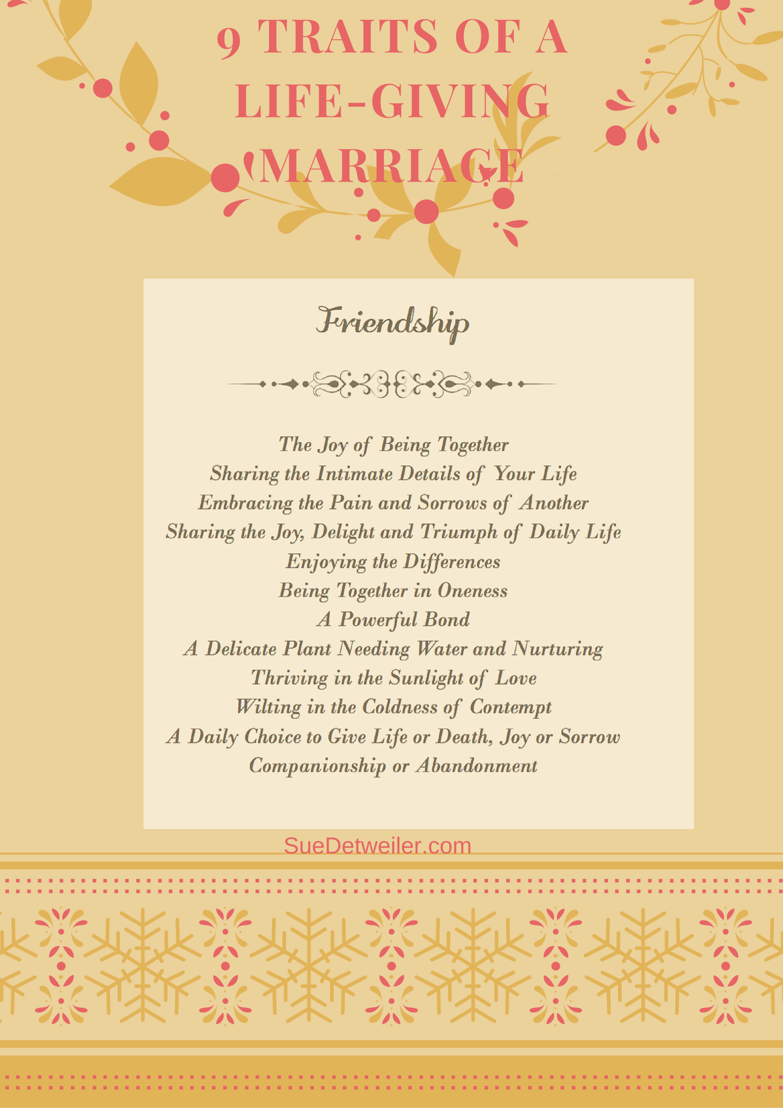 Friendship in Marriage