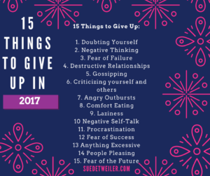 Things to Give up